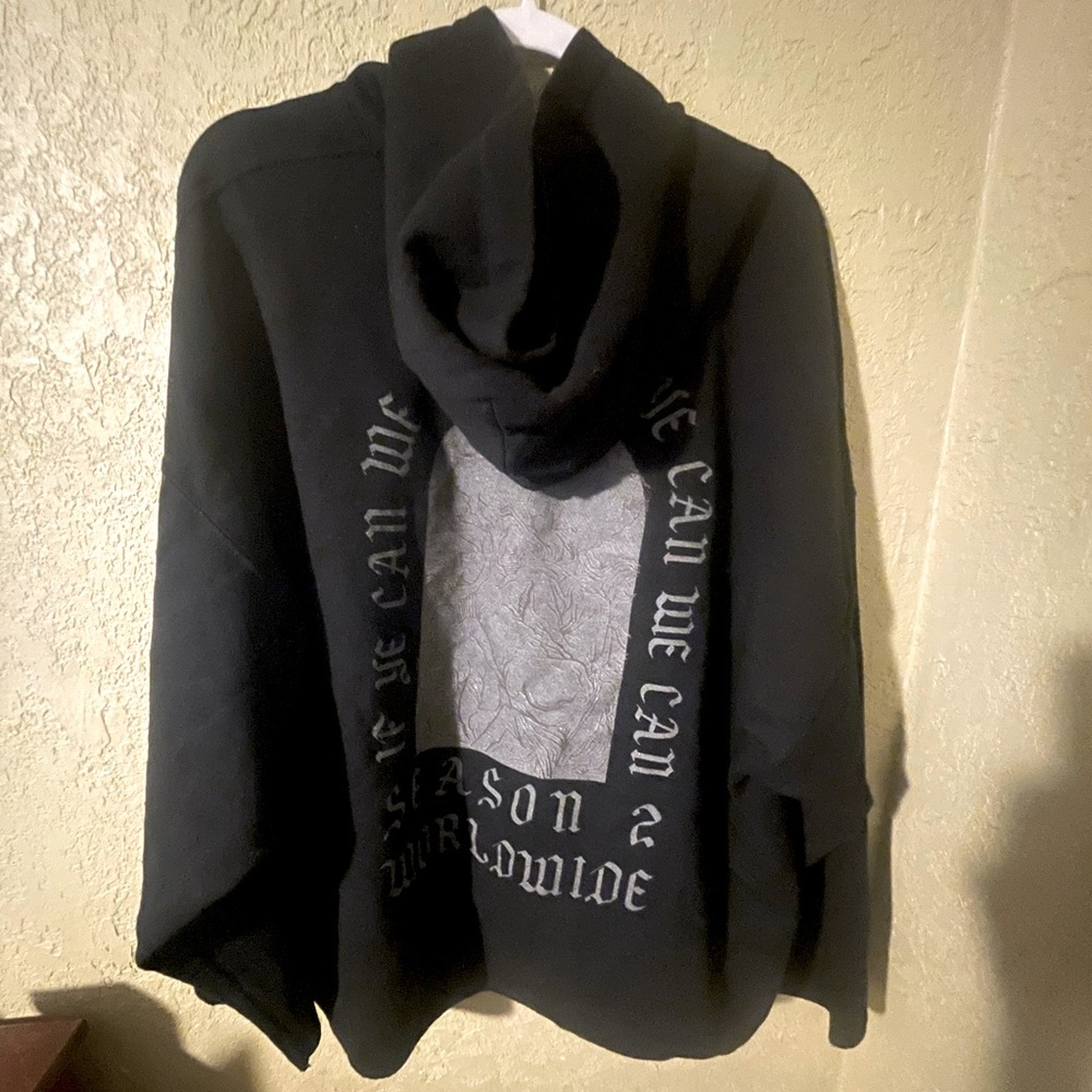 (CROPPED) Yeezy season 2 world wide hoodie
